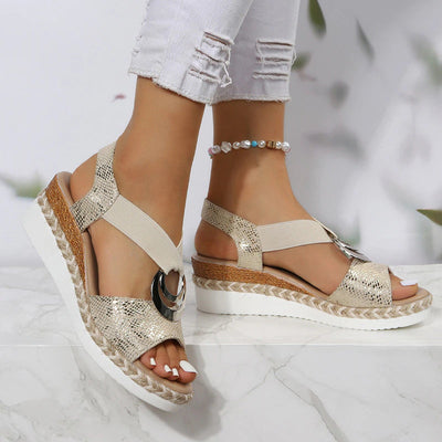 Sandalias Compensadas Ortopédicas Confortables - 2025