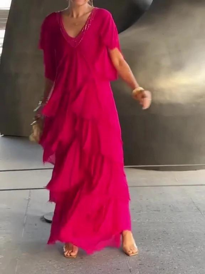 Vestido Serengeti: Elegancia Moderna fusionada con Riquezas Ancestrales