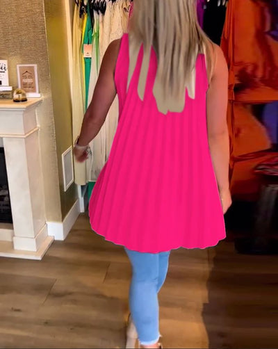 Blusa sin mangas con volantes y cuello solapa - 💖 ESPECIAL DIA DE LAS MADRES 👩‍🦳