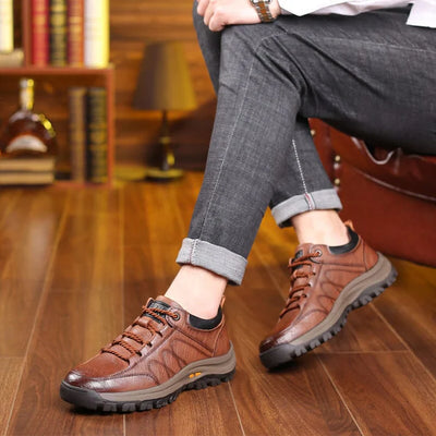 ANIDO - Zapato de cuero Ortopédico para hombre