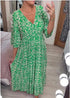 Vestido floral con escote en V
