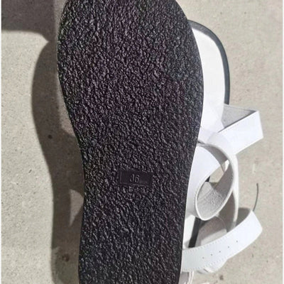 Sandalias para mujer con tobillo ajustable y hebilla cruzada