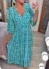 Vestido floral con escote en V