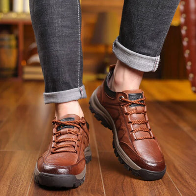 ANIDO - Zapato de cuero Ortopédico para hombre