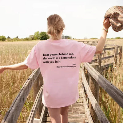 Inspira y Brilla con Nuestra Camiseta unisex "Dear Person Behind Me"