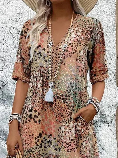 Harper | Vestido Vibrante de Largo Medio