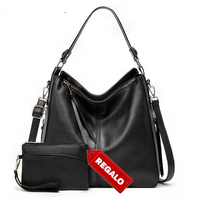 Bolso de mano de cuero suave para mujer + Bandolera gratis