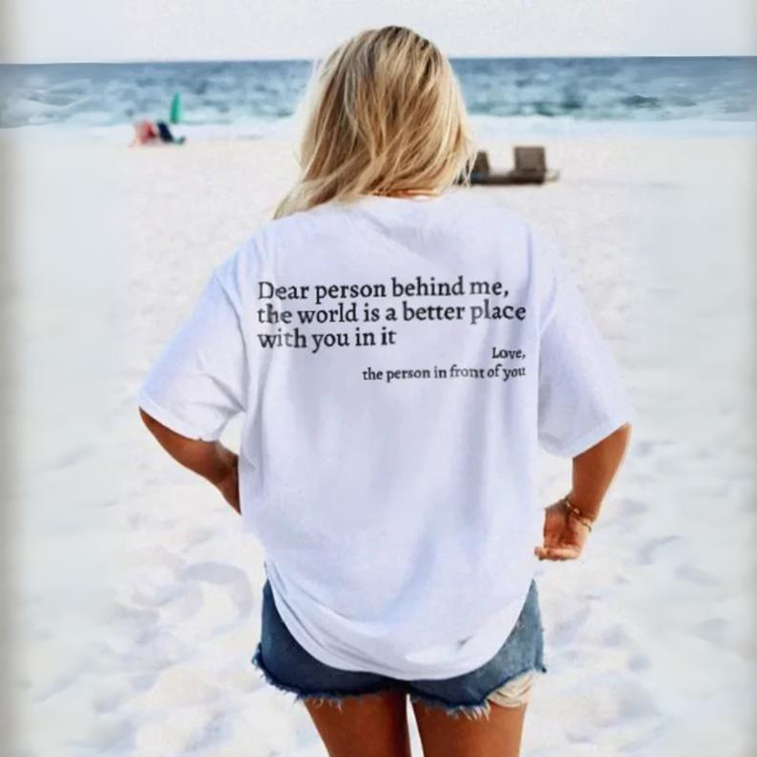 Inspira y Brilla con Nuestra Camiseta unisex "Dear Person Behind Me"