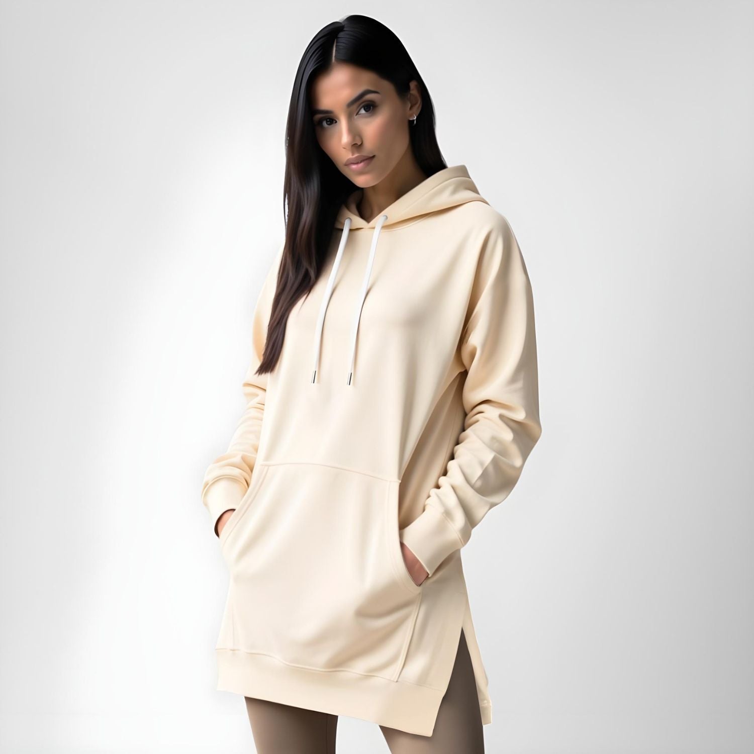 Vestido sudadera holgado