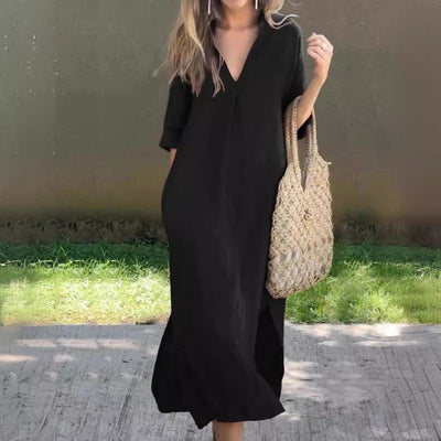 Andrea | Vestido elegante con escote en V