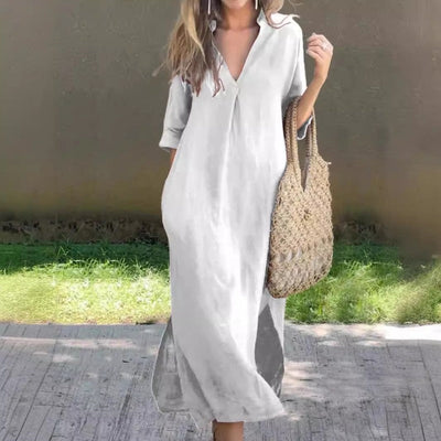 Andrea | Vestido elegante con escote en V