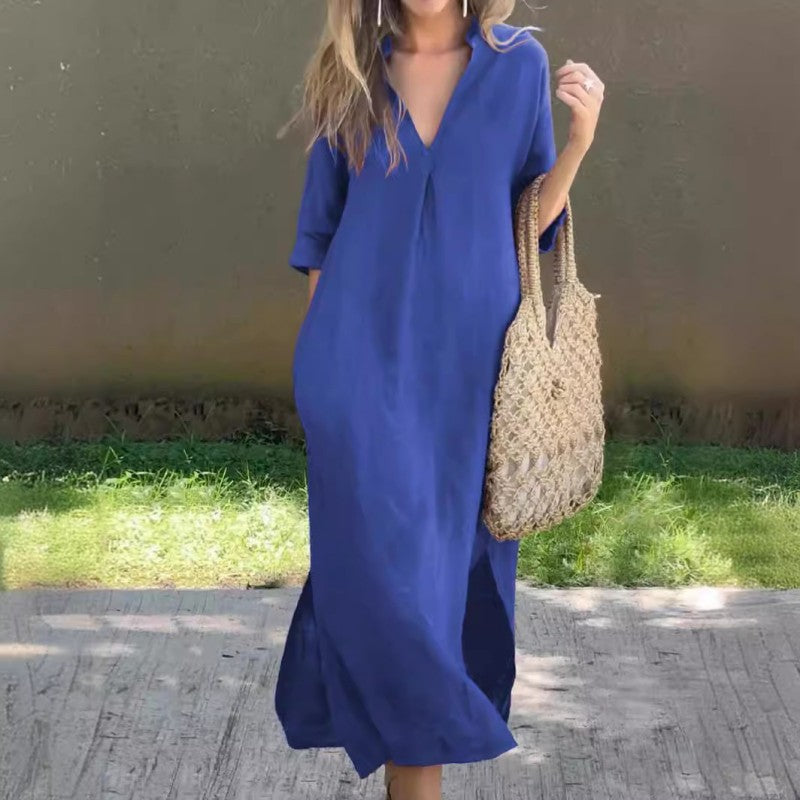 Andrea | Vestido elegante con escote en V