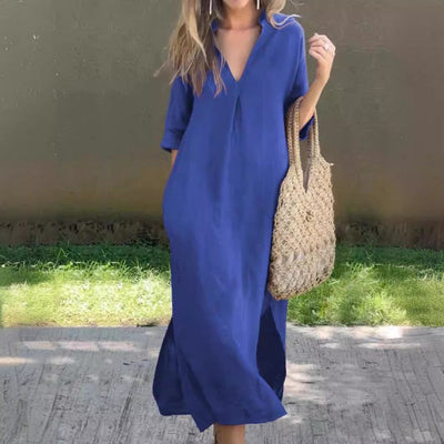 Andrea | Vestido elegante con escote en V