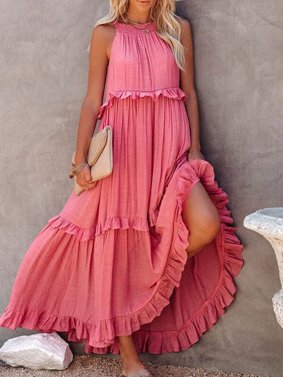 Elegante vestido de verano sin mangas