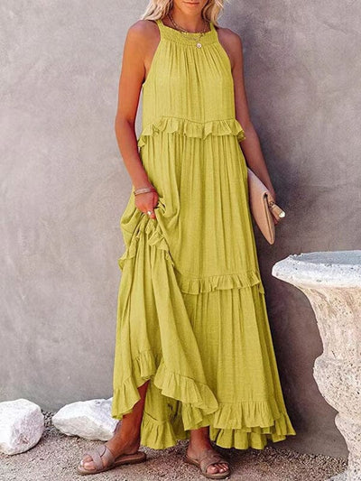 Elegante vestido de verano sin mangas