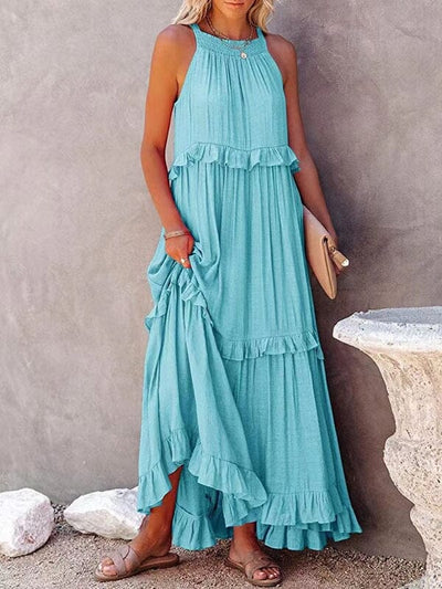 Elegante vestido de verano sin mangas