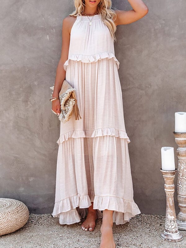 Elegante vestido de verano sin mangas