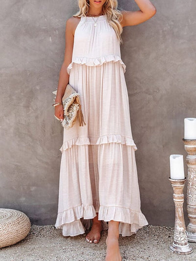 Elegante vestido de verano sin mangas