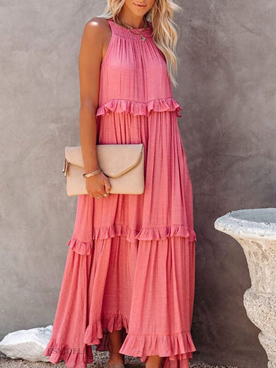 Elegante vestido de verano sin mangas