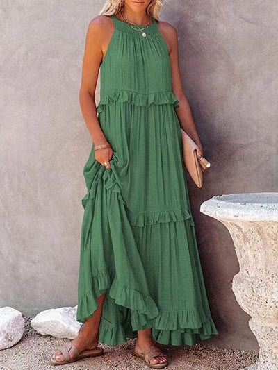 Elegante vestido de verano sin mangas