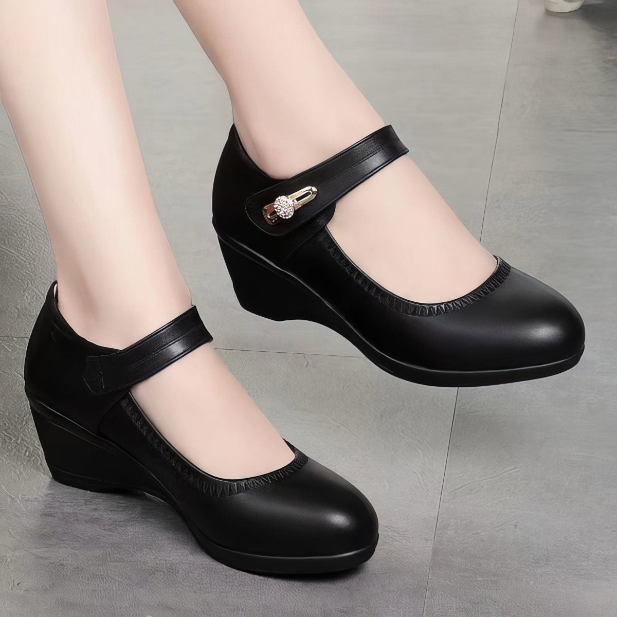 100% Piel de vacuno - Zapatos de piel suela blanda