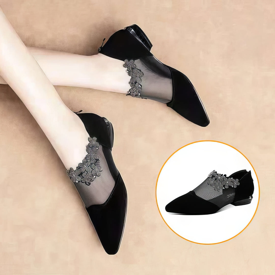 Sandalias de tacón hueco con pedrería
