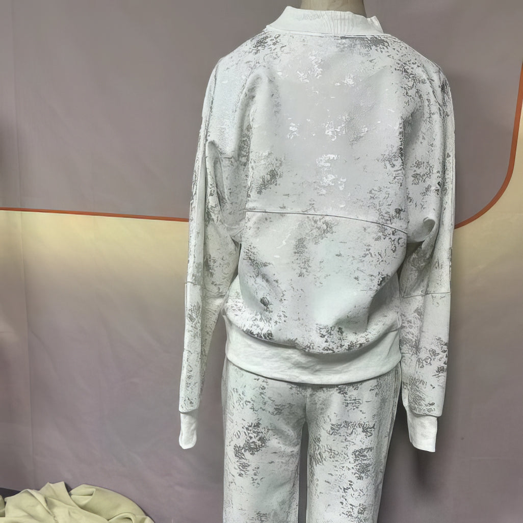 Conjunto de sudadera casual y moderna de 2 piezas